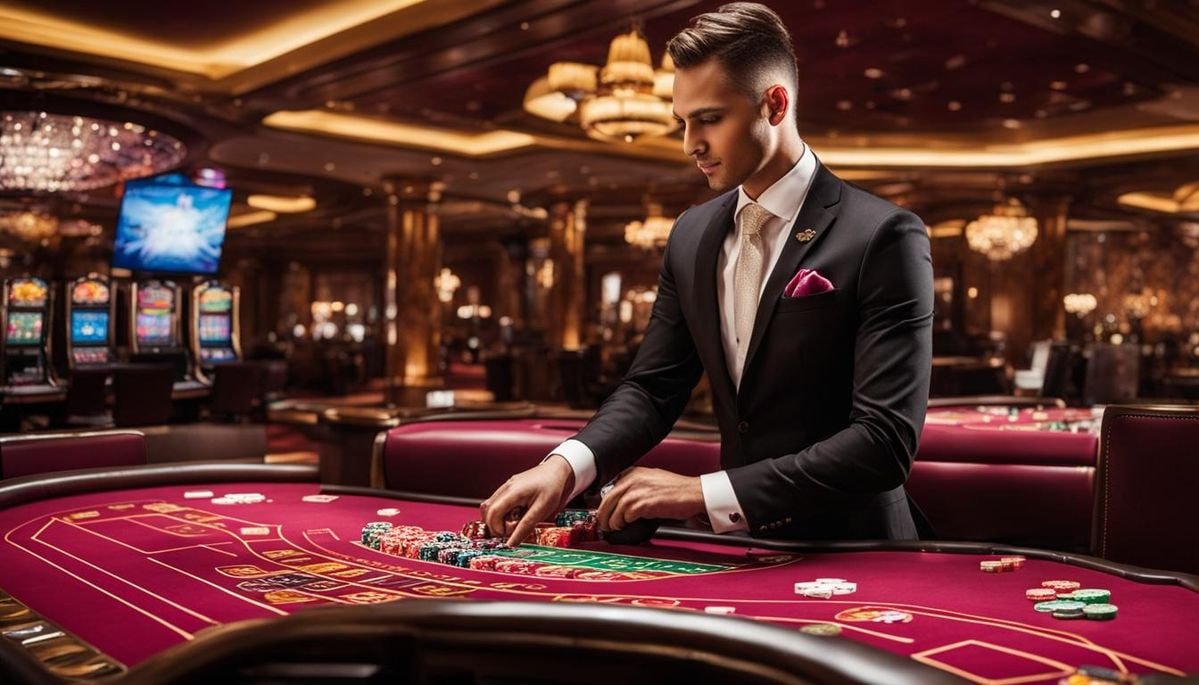 Live dealer studio setup at bagong4d login with multi-camera broadcast and real-time card handling